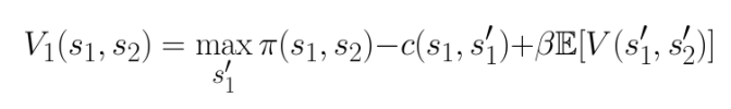 Bellman-like equation for a Markov-perfect equilibrium